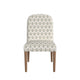 Mio Dining Chair with Rounded Back | Sage Paisley Medallion Fabric