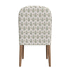 Mio Dining Chair with Rounded Back | Sage Paisley Medallion Fabric