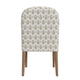 Mio Dining Chair with Rounded Back | Sage Paisley Medallion Fabric