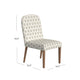 Mio Dining Chair with Rounded Back | Sage Paisley Medallion Fabric