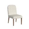 Mio Dining Chair with Rounded Back | Sage Paisley Medallion Fabric