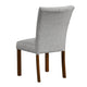 Rei Parsons Dining Chair Set of 2 | Gray Woven Button Tufted Fabric BM334513