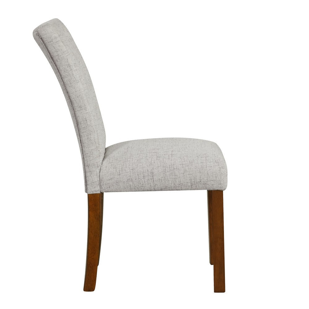 Rei Parsons Dining Chair Set of 2 | Light Gray Textured Button Tufted BM334514