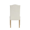 Ron Parsons Dining Chair Set of 2 | Natural Brown | Textured Cream BM334515