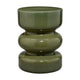 Ruo Patio Garden Stool Table| Hourglass Body Glossy Green Ceramic BM334520