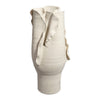 Tio Modern Vessel Vase| Open Flowing Petal Folds | White Porcelain 19’’ BM334522