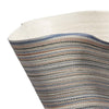 Kerya Decorative Vase | 16’’ White Blue Striped | Wavy Rim Porcelain