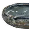 Erya Decorative Bowl | Uneven Wavy Rim | 24’’ Glazed Gray Ceramic BM334525