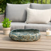 Erya Decorative Bowl | Uneven Wavy Rim | 17" Glazed Gray Ceramic