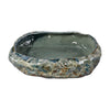 Erya Decorative Bowl | Uneven Wavy Rim | 17" Glazed Gray Ceramic