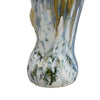 Tery Decorative Vase | 16’’ Glossy Blue White Ceramic | Wavy Fishtail BM334527