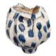 Nery Decorative Vase | Ruffled Edge | Blue White Patchwork Ceramic BM334529