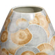 Aery Decorative Vase | Printed Pattern Glossy Blue Ceramic | 8’’