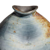 Noah Decorative Vase | Irregular Tall Shape Glossy Blue Ceramic 11’’