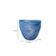 Lesy Decorative Vase | Freeflow Edge | Rich Blue Blown Glass 16’’ BM334542