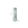 Quia Tall Decorative Vase | Rough Body | Pale Blue Blown Glass 20’’