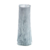 Quia Tall Decorative Vase | Rough Body | Pale Blue Blown Glass 14’’