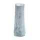 Quia Tall Decorative Vase | Rough Body | Pale Blue Blown Glass 14’’