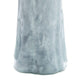 Quia Tall Decorative Vase | Rough Body | Pale Blue Blown Glass 14’’