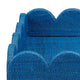 Rori Decorative Accessory Tray | Scalloped Edge 15’’ Blue Raffia BM334545