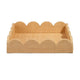 Rori Decorative Accessory Tray | Scalloped Edge 15’’ Brown Raffia BM334546