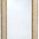 Holo Floor Mirror | 76’’ Tall Frame | Natural Brown Woven Cornhusk BM334547