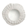 Nolo Wall Decor Mirror | Abstract Round Petal Shape White Resin 40x43 BM334548