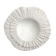 Nolo Wall Decor Mirror | Abstract Round Petal Shape White Resin 40x43 BM334548