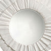 Nolo Wall Decor Mirror | Abstract Round Petal Shape White Resin 40x43 BM334548