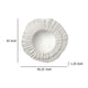 Nolo Wall Decor Mirror | Abstract Round Petal Shape White Resin 40x43 BM334548