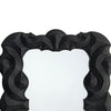 Diri Decorative Wall Mirror | Beaded Pattern Classic Black Resin 29x36 BM334550