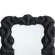 Diri Decorative Wall Mirror | Beaded Pattern Classic Black Resin 29x36 BM334550