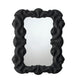Diri Decorative Wall Mirror | Beaded Pattern Classic Black Resin 29x36