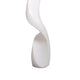 Koz Accent Floor Lamp | 66’’ Curved Sculpture | White Linen Shade BM334551