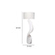 Koz Accent Floor Lamp | 66’’ Curved Sculpture | White Linen Shade BM334551