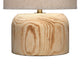Timy Accent Table Lamp | 18’’ | Linen Drum Shade | Brown Wood Base BM334552
