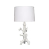 Sils Accent Table Lamp | Linen Shade | White Trunk Resin Base 28’’ BM334554