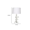 Sils Accent Table Lamp | Linen Shade | White Trunk Resin Base 28’’ BM334554