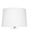 Lizy Accent Table Lamp | White Linen Shade | Bubble Ceramic Base 20’’ BM334558