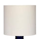Hyla Accent Table Lamp | 17’’ | Cream Linen | Blue Geometric Ceramic BM334559