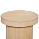 Tyl Side End Table | 22’’ | Round Top | Cylindrical Bamboo Base | Brown BM334561