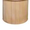 Tyl Side End Table | 22’’ | Round Top | Cylindrical Bamboo Base | Brown BM334561