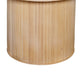 Tyl Side End Table | 22’’ | Round Top | Cylindrical Bamboo Base | Brown BM334561