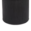 Tyl Side End Table | 22’’ | Round Top | Cylindrical Bamboo Base | Black BM334562