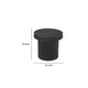 Tyl Side End Table | 22’’ | Round Top | Cylindrical Bamboo Base | Black BM334562