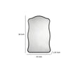 Ari Wall Mirror | 38’’ | Black Metal Wavy Frame | Hand Forged Iron