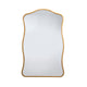 Ari Wall Mirror | 38’’ | Brass Metal Wavy Frame | Hand Forged Iron