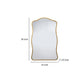 Ari Wall Mirror | 38’’ | Brass Metal Wavy Frame | Hand Forged Iron