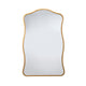 Ari Wall Mirror | 38" | Brass Metal Wavy Frame | Hand Forged Iron