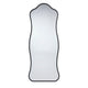 Ari Floor Mirror | 58’’ | Black Metal Wavy Frame | Hand Forged Iron